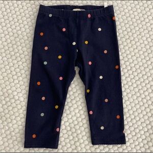 H&M Navy Blue Polka Dot Baby Leggings